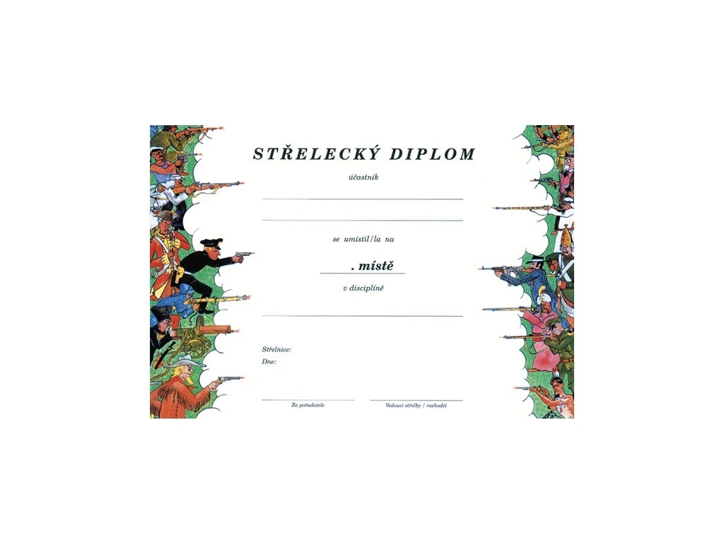 foto Diplom - st�eleck�, 4/0, A4 Diplom Ostrost�elec